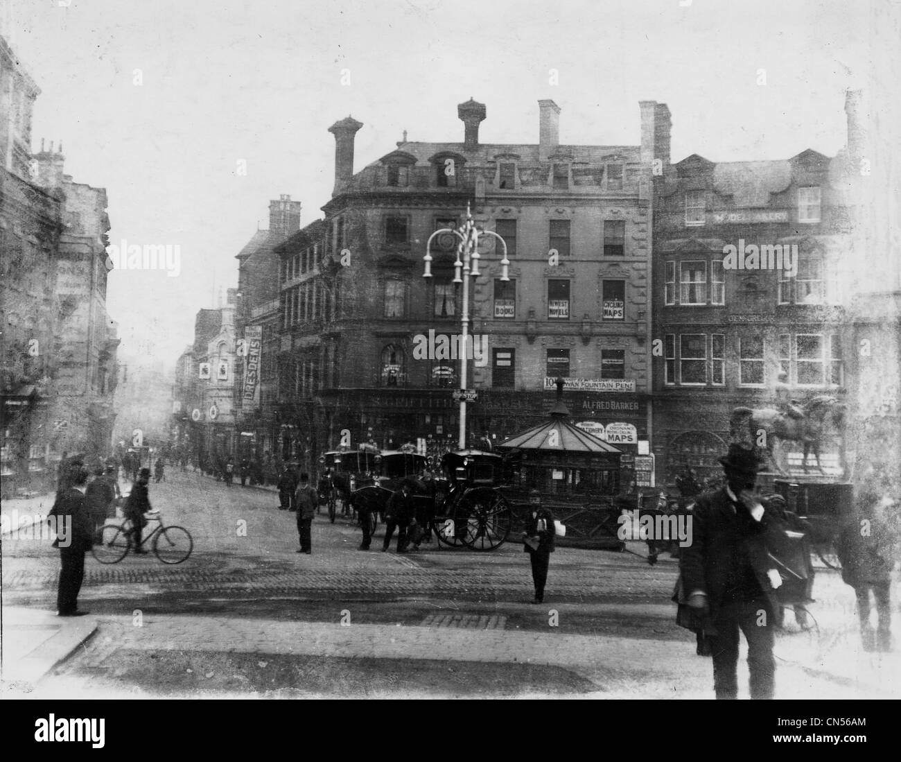 Queen Square, WOLVERHAMPTON, c 1898. Banque D'Images