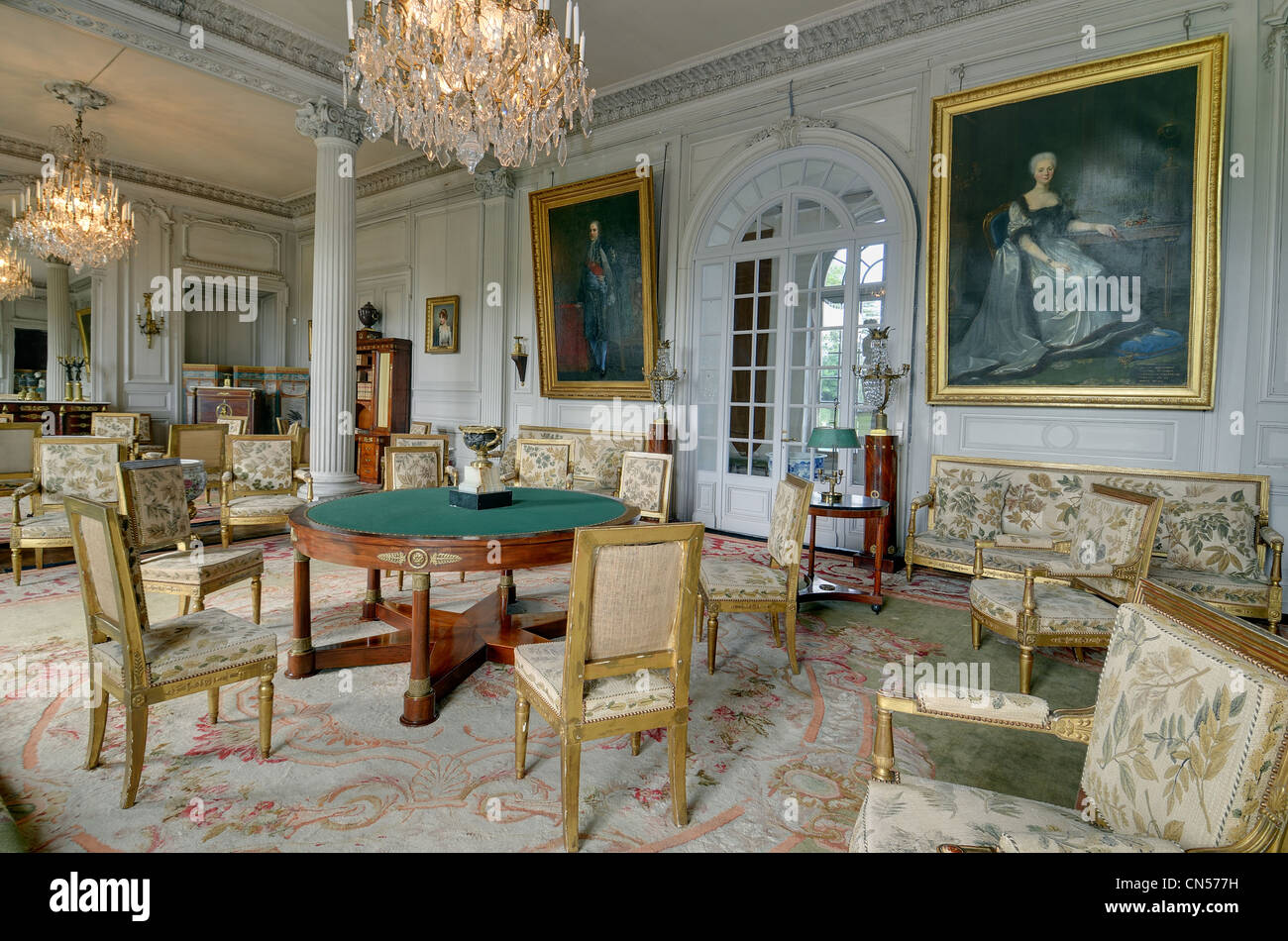 France, Indre, Loire, le château de Valençay, le grand salon Banque D'Images