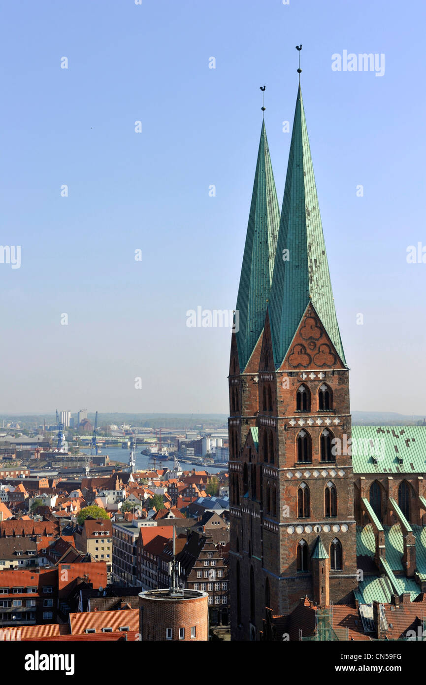 Allemagne, Schleswig Holstein, Lubeck, inscrite au Patrimoine Mondial de l'UNESCO, Marienkirche Banque D'Images
