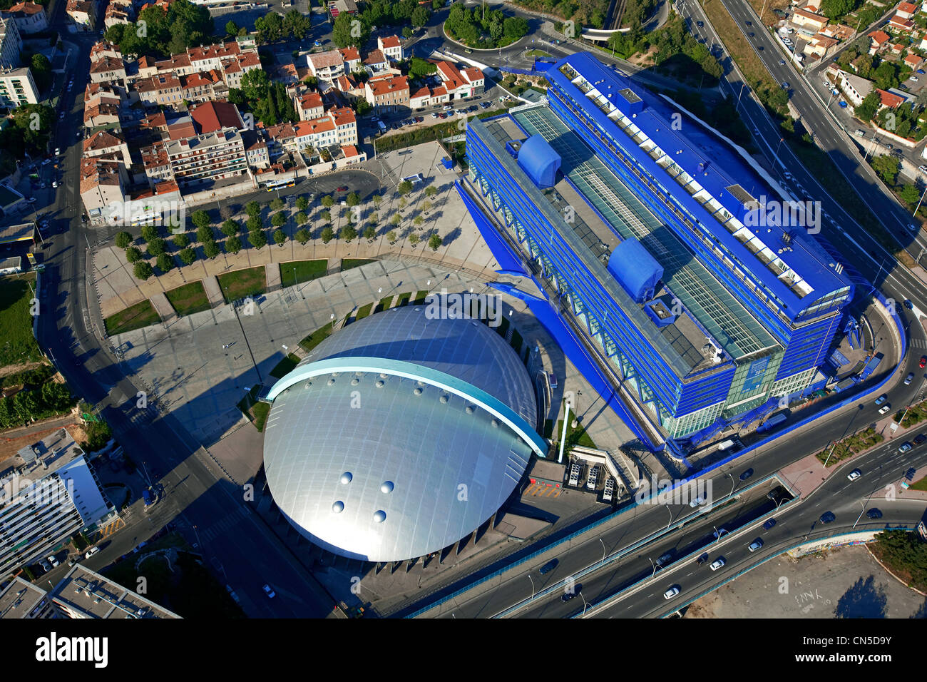 France, Bouches du Rhône, Marseille, 4ème arrondissement, St Just, le dôme et le Conseil Général