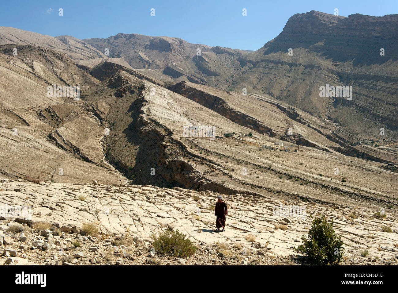 Sultanat d'Oman, région Ivry, Wadi Bani Khalid Banque D'Images