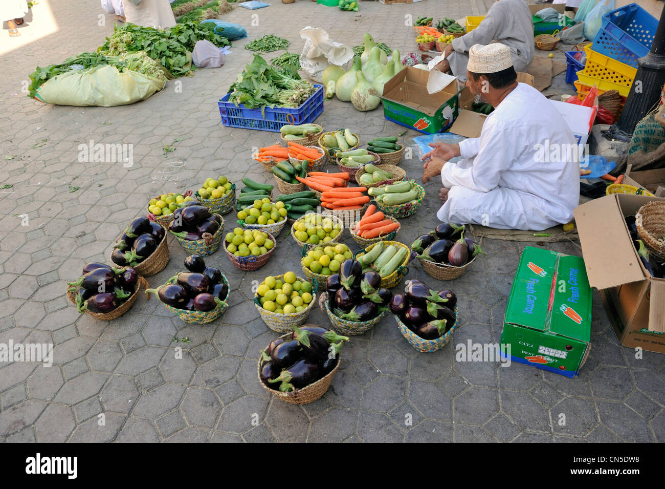 Sultanat d'Oman, Al Dakhiliyah, région des monts Hajar Occidental, Nizwa, souk Banque D'Images