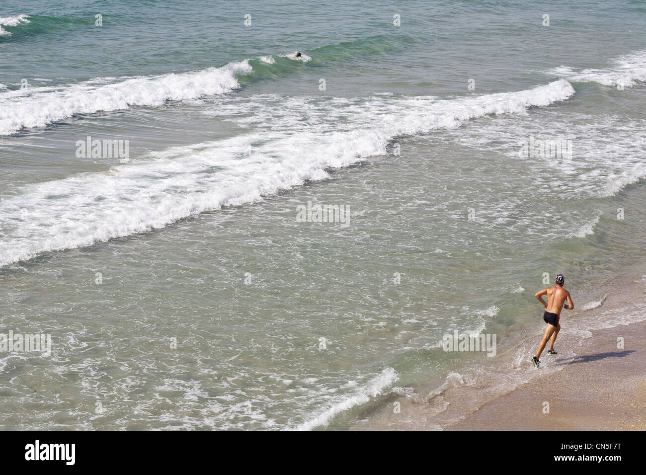 Israël, Tel Aviv, près de la plage du quartier de Jaffa Banque D'Images