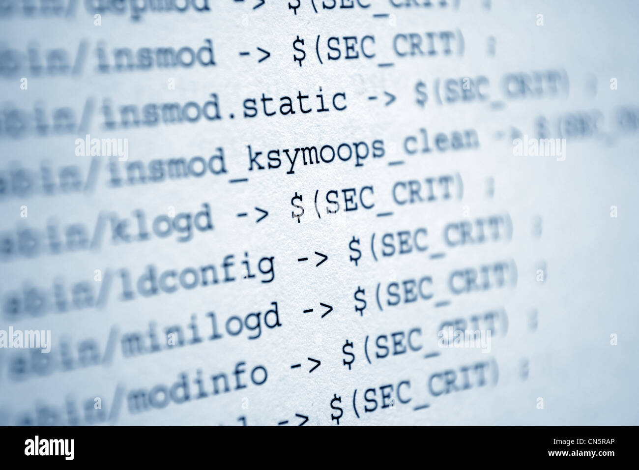 Code de programmation Banque D'Images