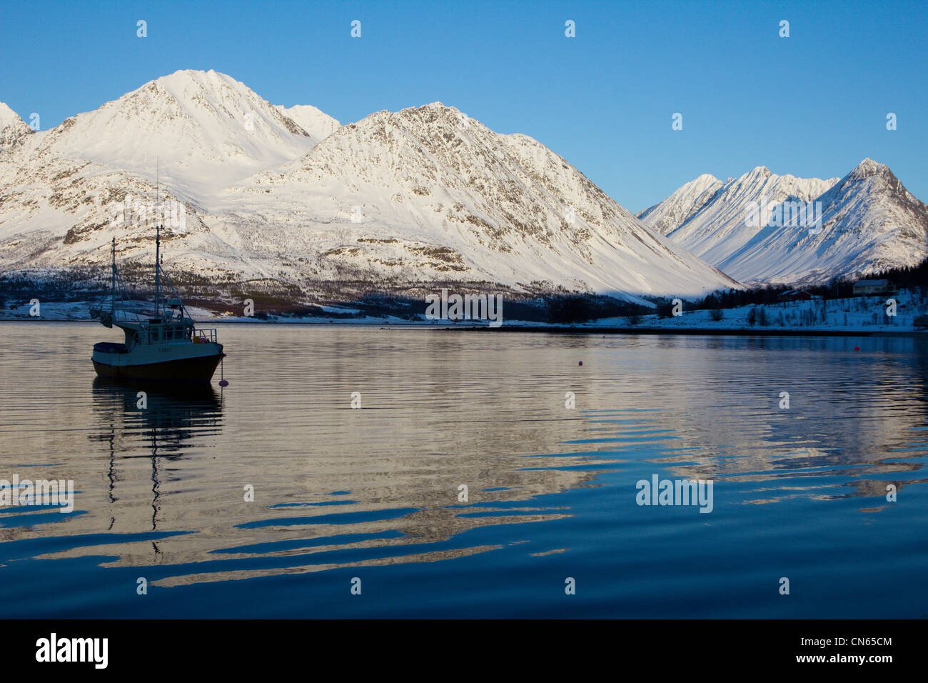 L'hiver arctique Norvège troms Banque D'Images