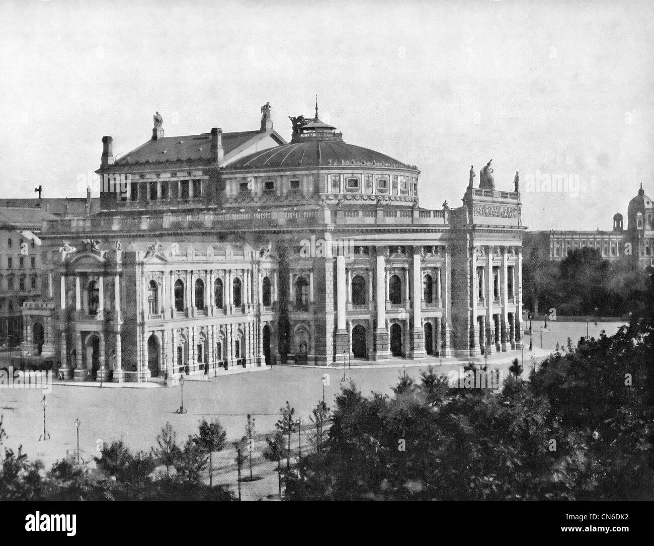 Hof-Burg Theatre Vienne, Autriche, vers 1890 Banque D'Images