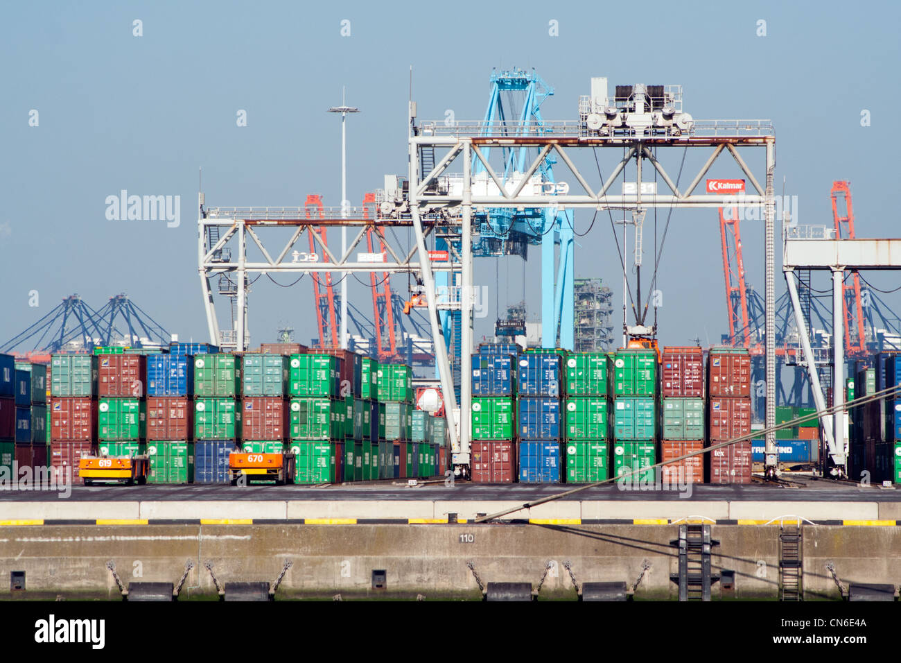 Port de Rotterdam, Pays-Bas Banque D'Images Port de Rotterdam, Pays-Bas Banque D'Images