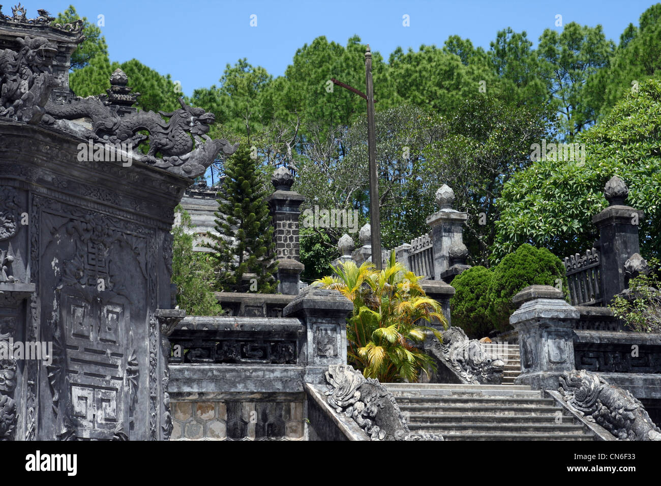 Une partie de la teinte des tombeaux royaux. Vietnam Banque D'Images