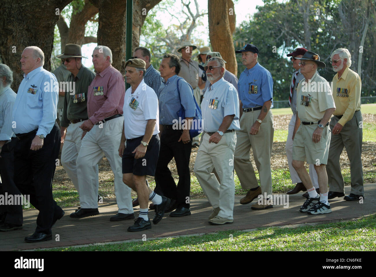 Guerre du Vietnam Veterans Memorial Day à Darwin, Australie Banque D'Images