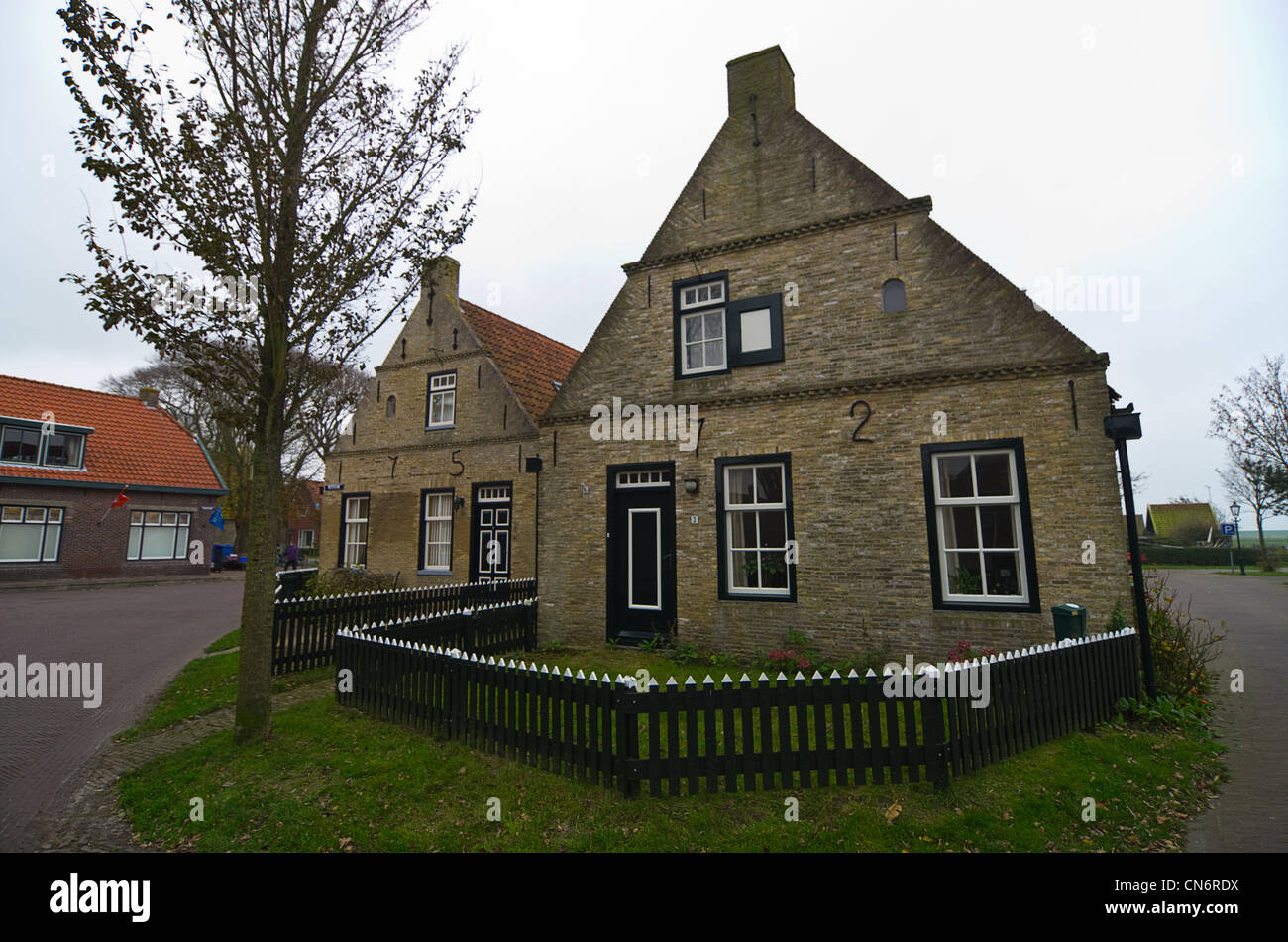 Ameland Pays-bas Holland House old architecture Banque D'Images