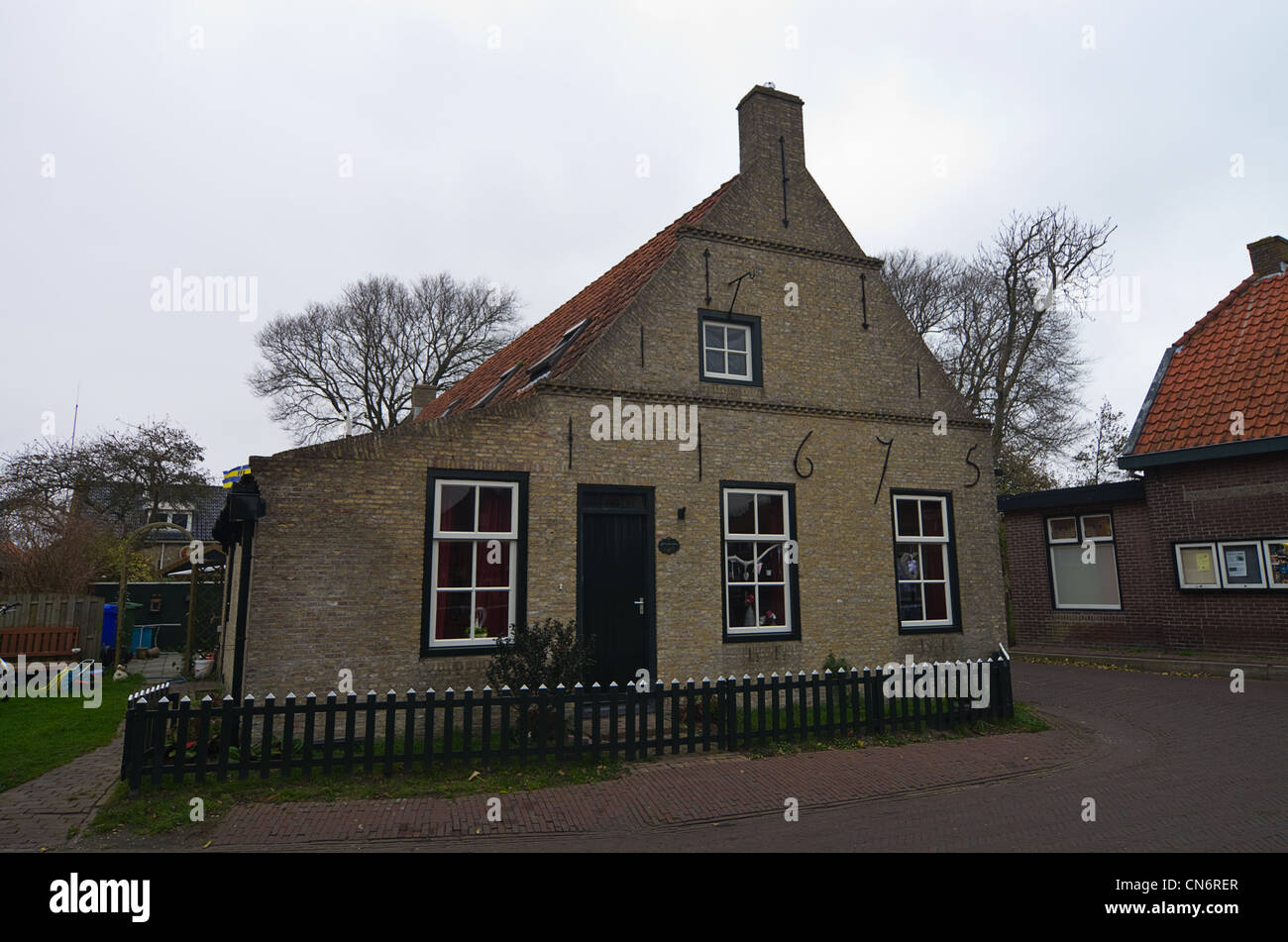 Ameland Pays-bas Holland House old architecture Banque D'Images