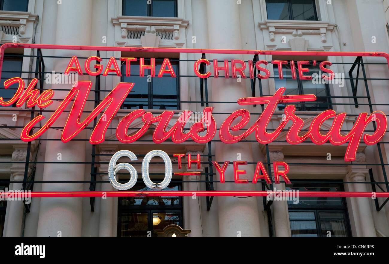 60e anniversaire de The Mousetrap au St Martin's Theatre, Londres Banque D'Images