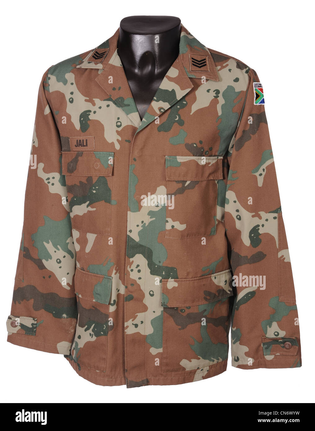 En tant que vêtement de camouflage utilisé par les forces militaires d'Afrique du Sud, l'ACOM Banque D'Images