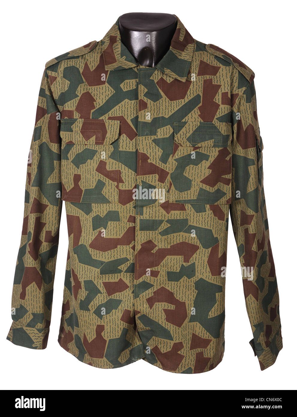 En tant que vêtement de camouflage utilisé par les forces militaires camo splinter bulgare Banque D'Images