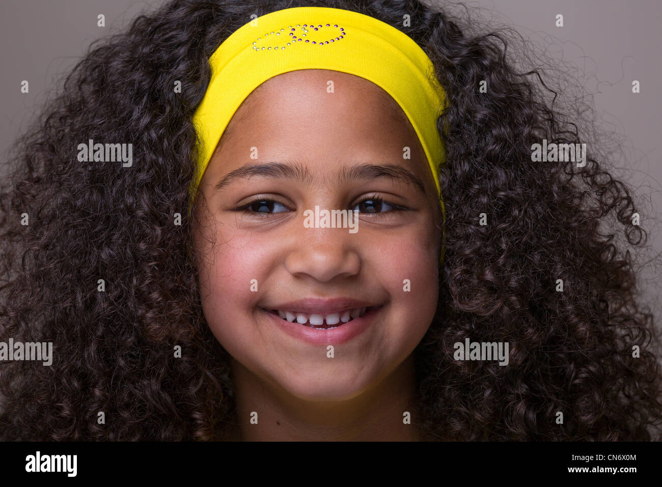 Orpheline arabe, Dar al-Abrar orphelinat, le Nouveau Caire, Egypte Banque D'Images