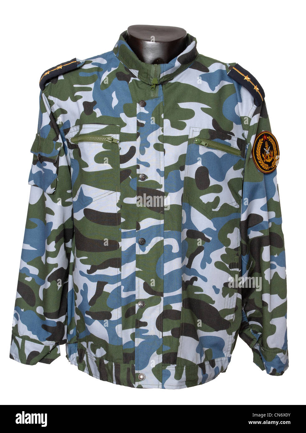 En tant que vêtement de camouflage utilisé par les forces militaires Marines Chinoise camo Banque D'Images