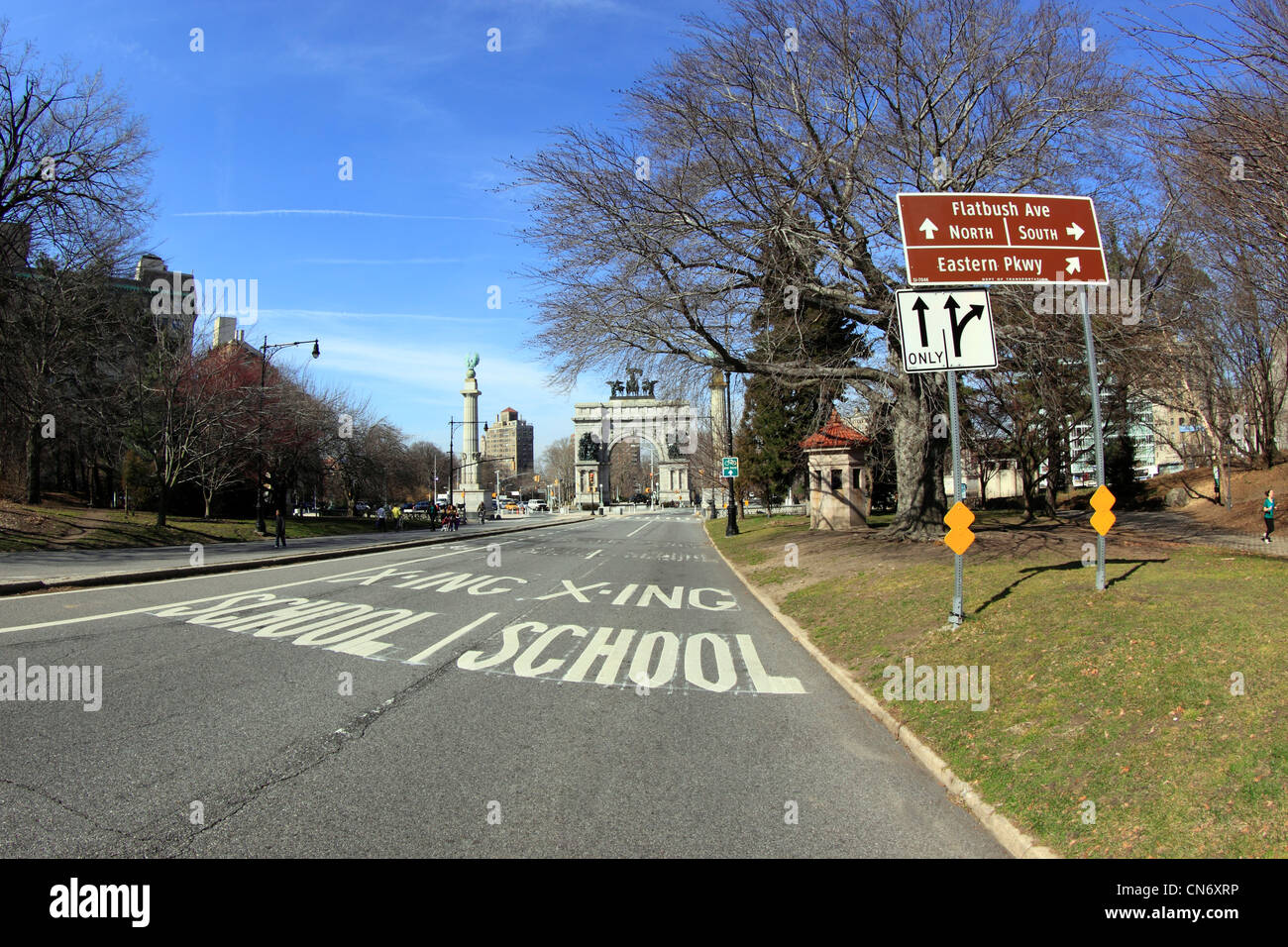 Prospect Park et Grand Army Plaza Brooklyn New York City Banque D'Images