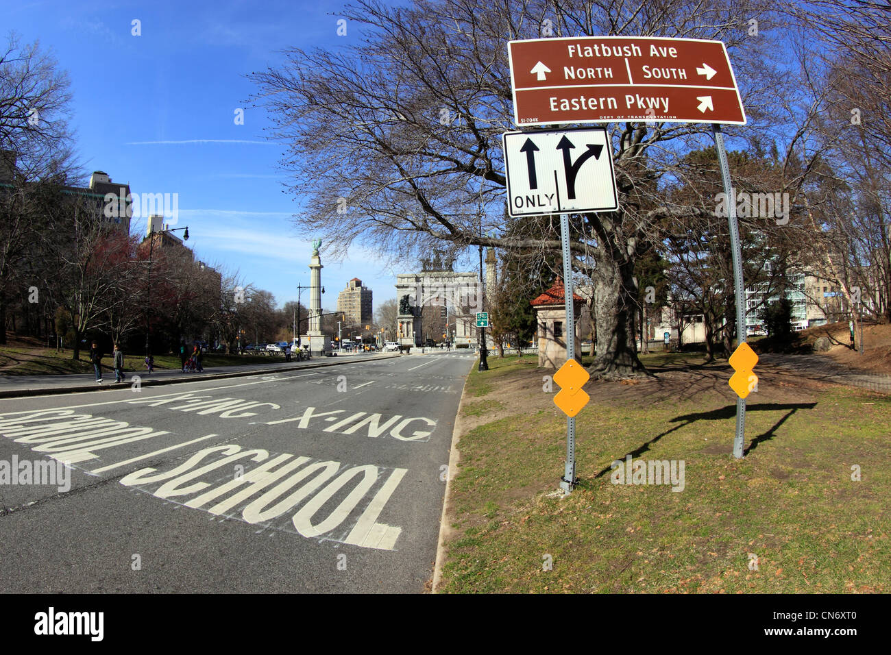 Prospect Park et Grand Army Plaza Brooklyn New York City Banque D'Images