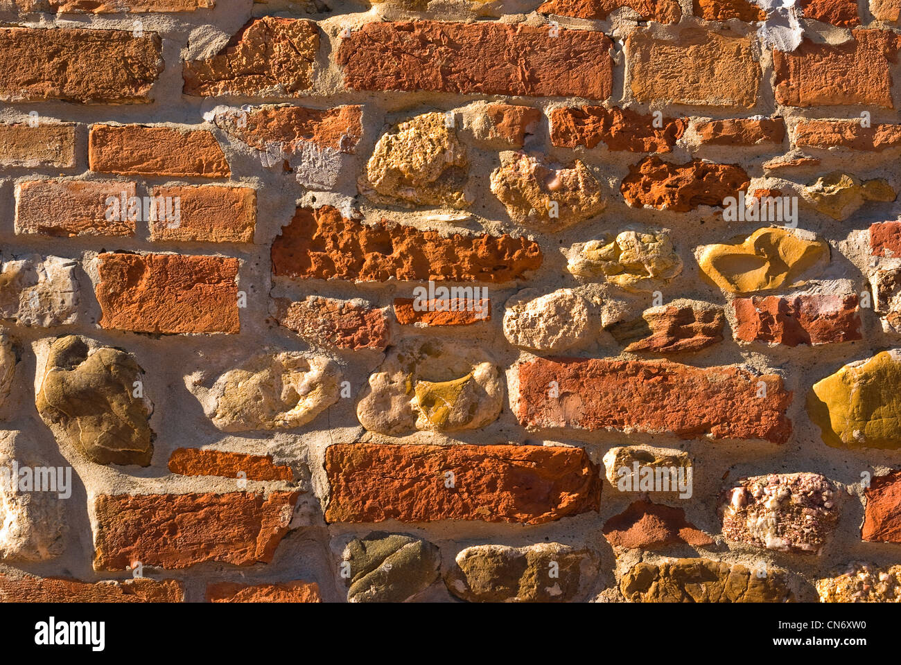 Ziegelwand - brick wall Banque D'Images