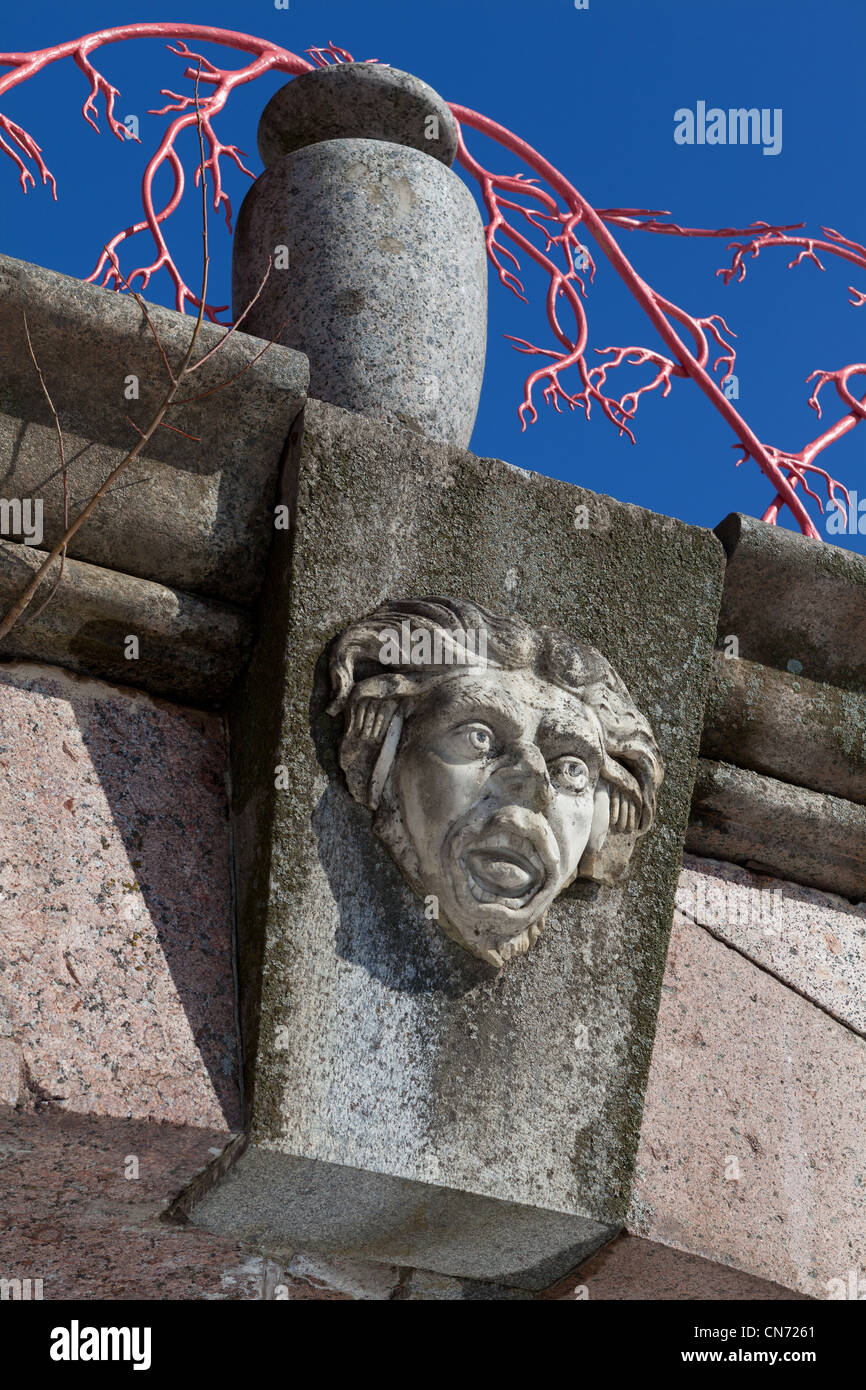 Le Grand Pont chinois dans le parc de Tsarskoïe Selo, Alexandre Pouchkine, Saint-Pétersbourg Banque D'Images