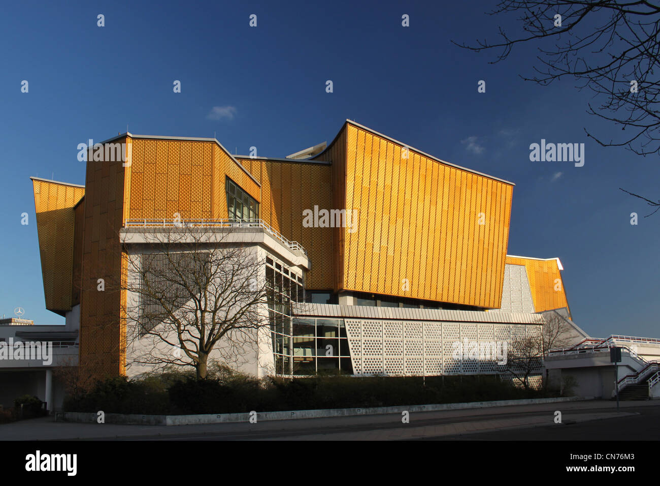 Kammermusiksaal (salle de musique) à Berlin conçu par Hans Scharoun et Edgar Wisniewski, partie de le Kulturforum Banque D'Images