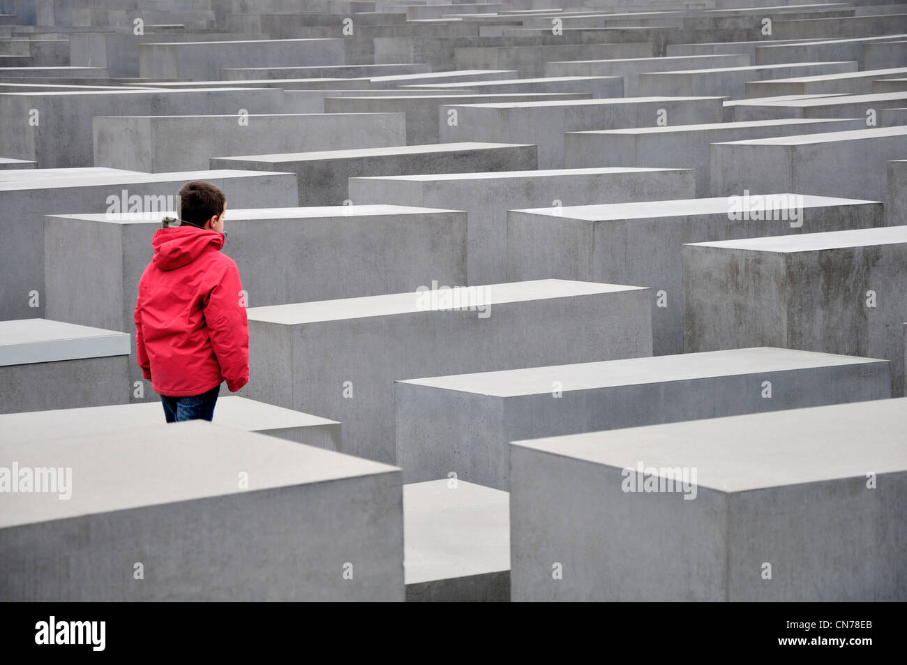 Berlin, Allemagne. Mémorial de l'Holocauste / Holocauste-Mahnmal (Peter Eisenmann; 2003) Banque D'Images