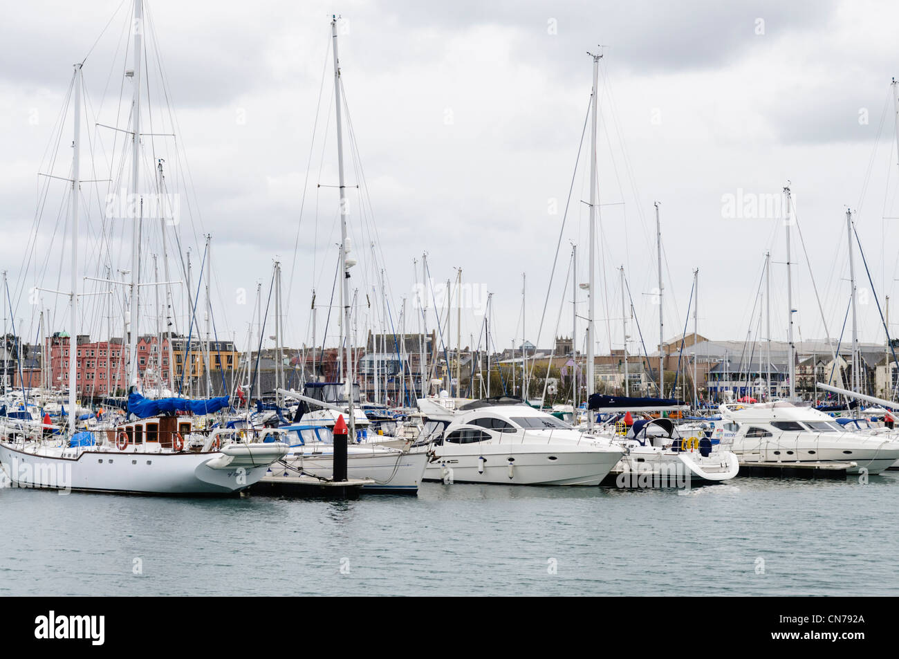 Yachts de plaisance à Bangor Banque D'Images
