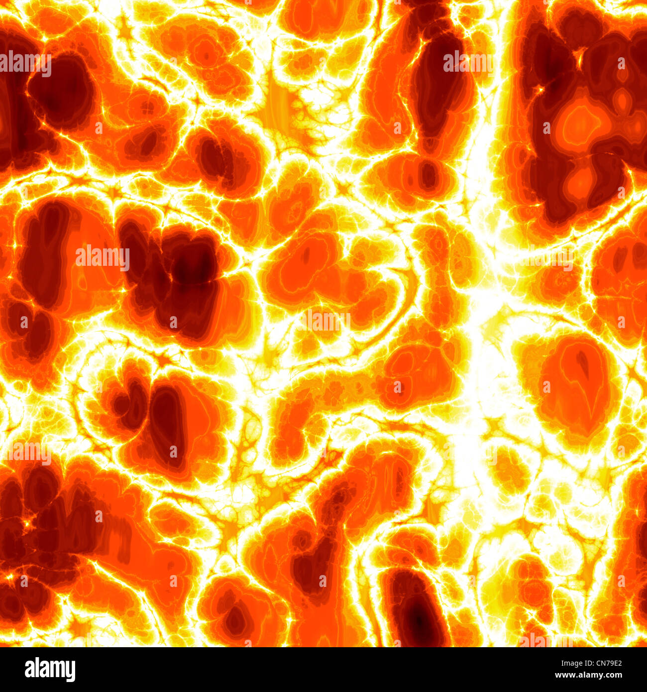 Un bain lave brûlante dont la texture 600x600 parfaitement comme motif. Banque D'Images