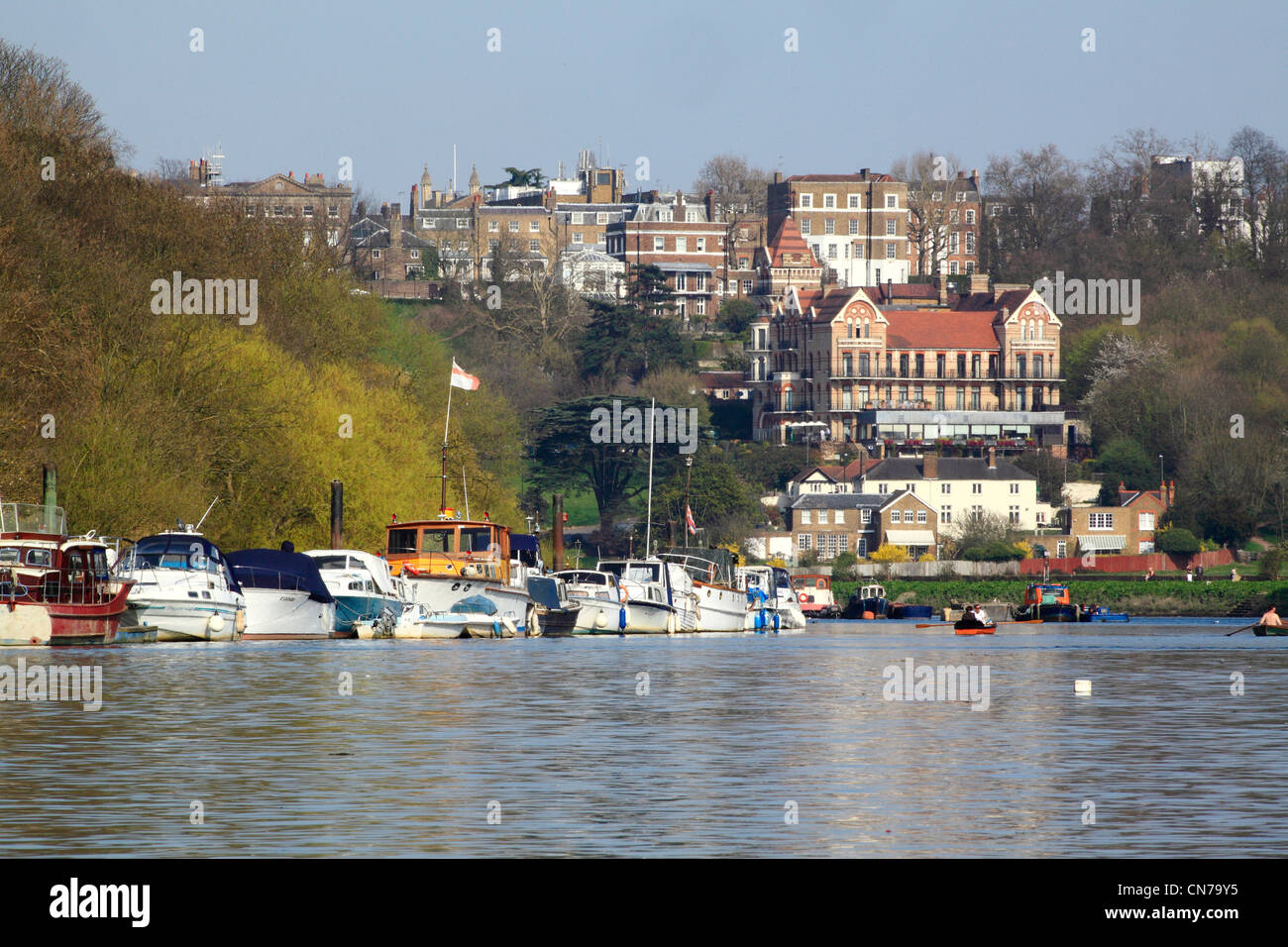 Richmond Hill et la Tamise à Surrey Banque D'Images