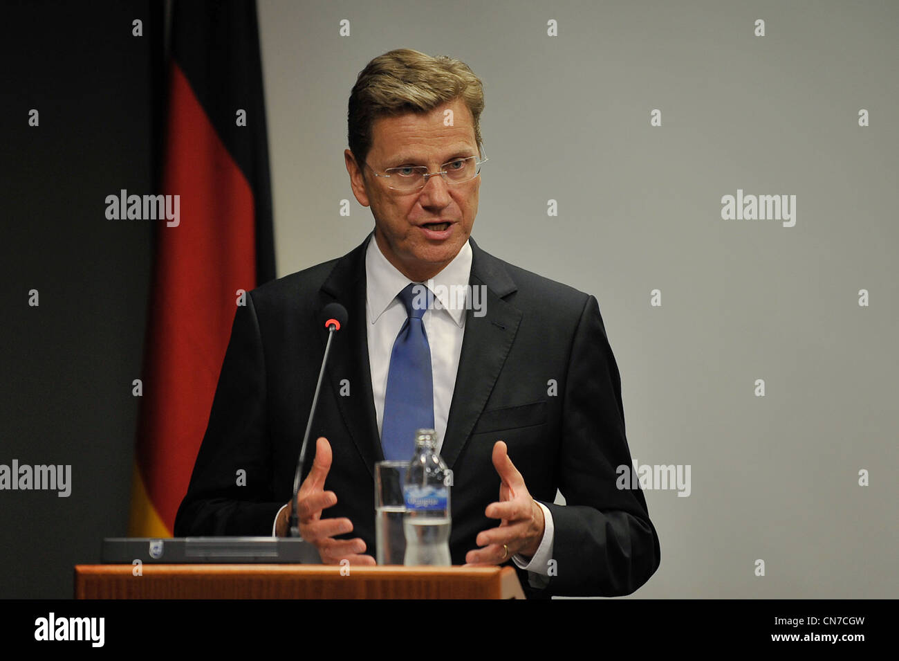 Guido Westerwelle, président du parti fédéral du FDP et ministre allemand des affaires étrangères Banque D'Images