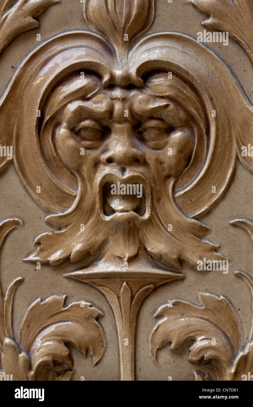 Effigie lion gargouille ou Banque D'Images