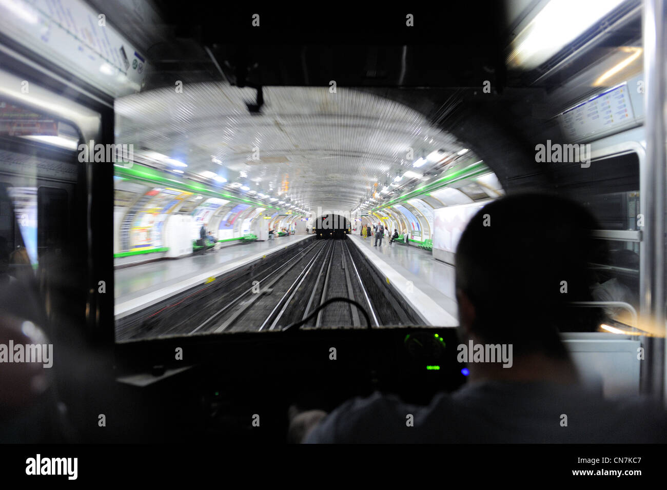 France, Paris, voyages dans le métro de Paris Banque D'Images