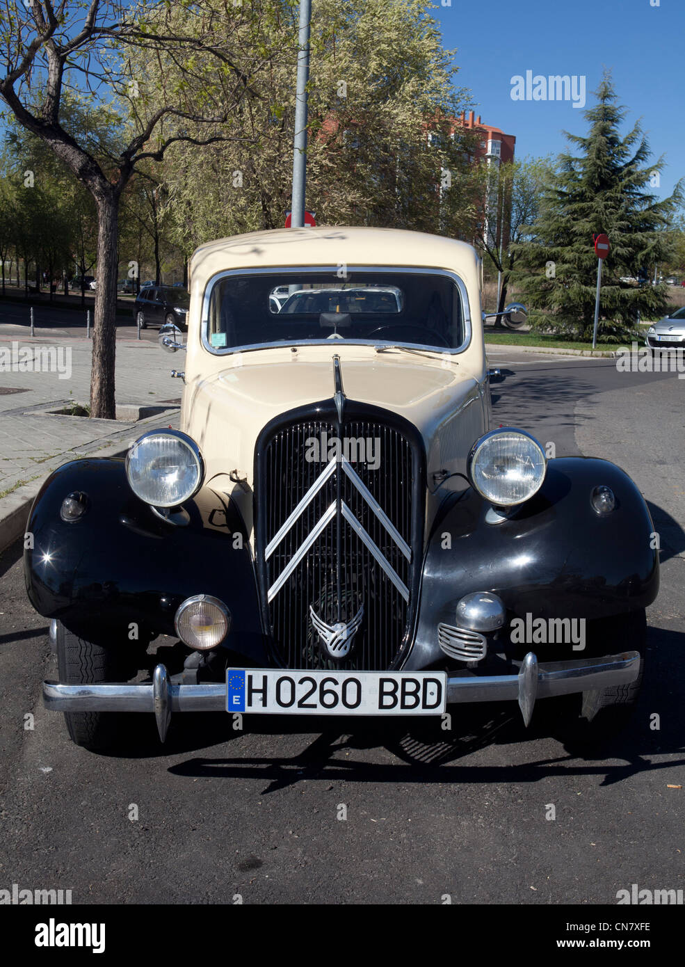 Citroen, voiture, ancienne, anciennes, icône, des transports, de l'âge, 30, classic, moteur, belle Banque D'Images