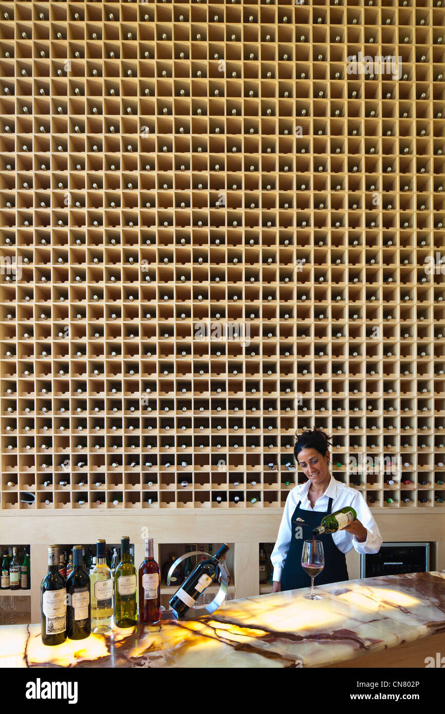 Espagne, Pays Basque espagnol, l'Alava Province, Rioja Alavesa, Elciego, l'hôtel Marques de Riscal conçu par l'architecte Frank Owen Banque D'Images