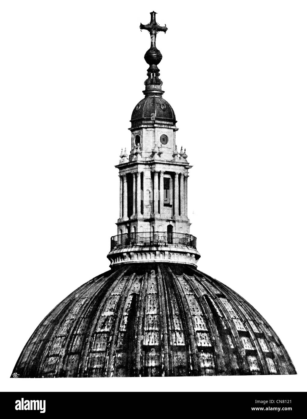 Cathédrale St Paul de Londres toit Dome Banque D'Images