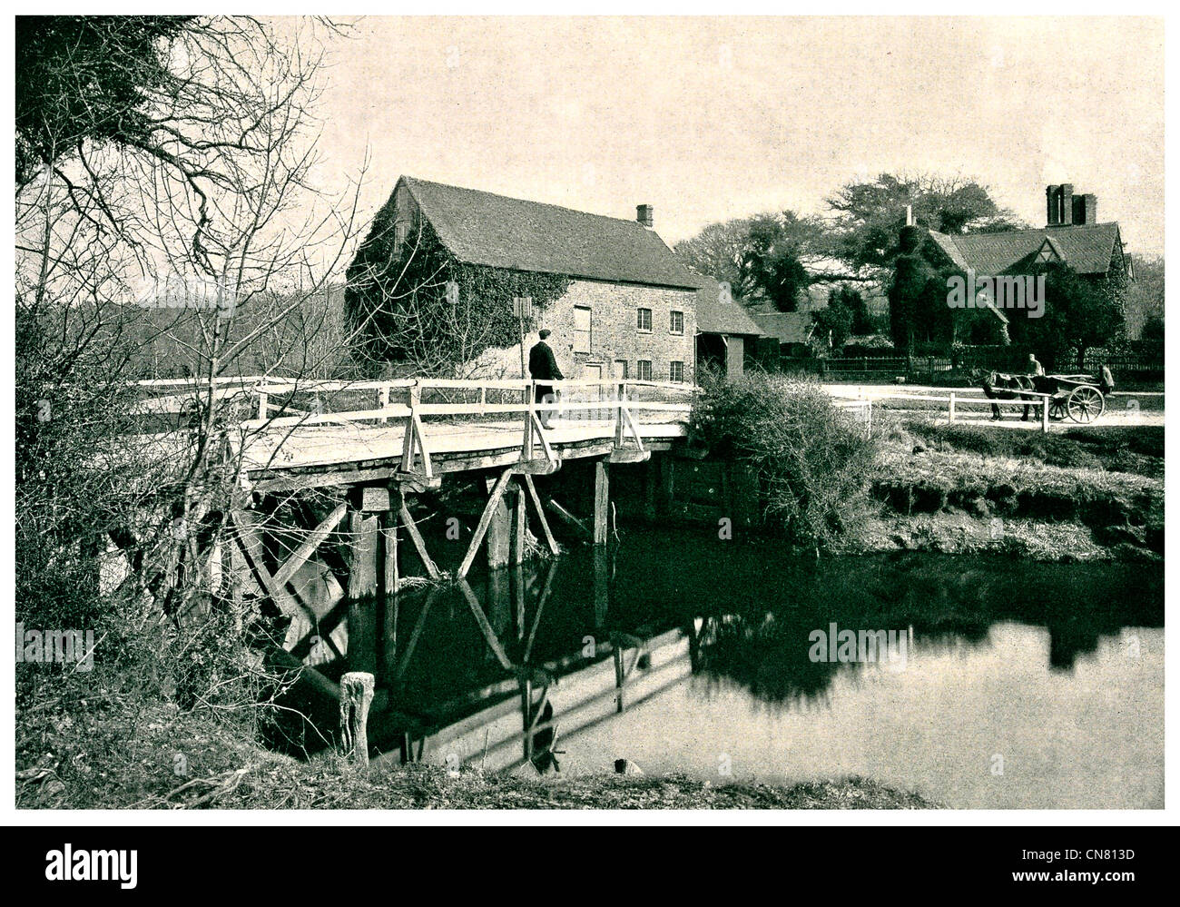 1900 Haywood Mill River Banque D'Images