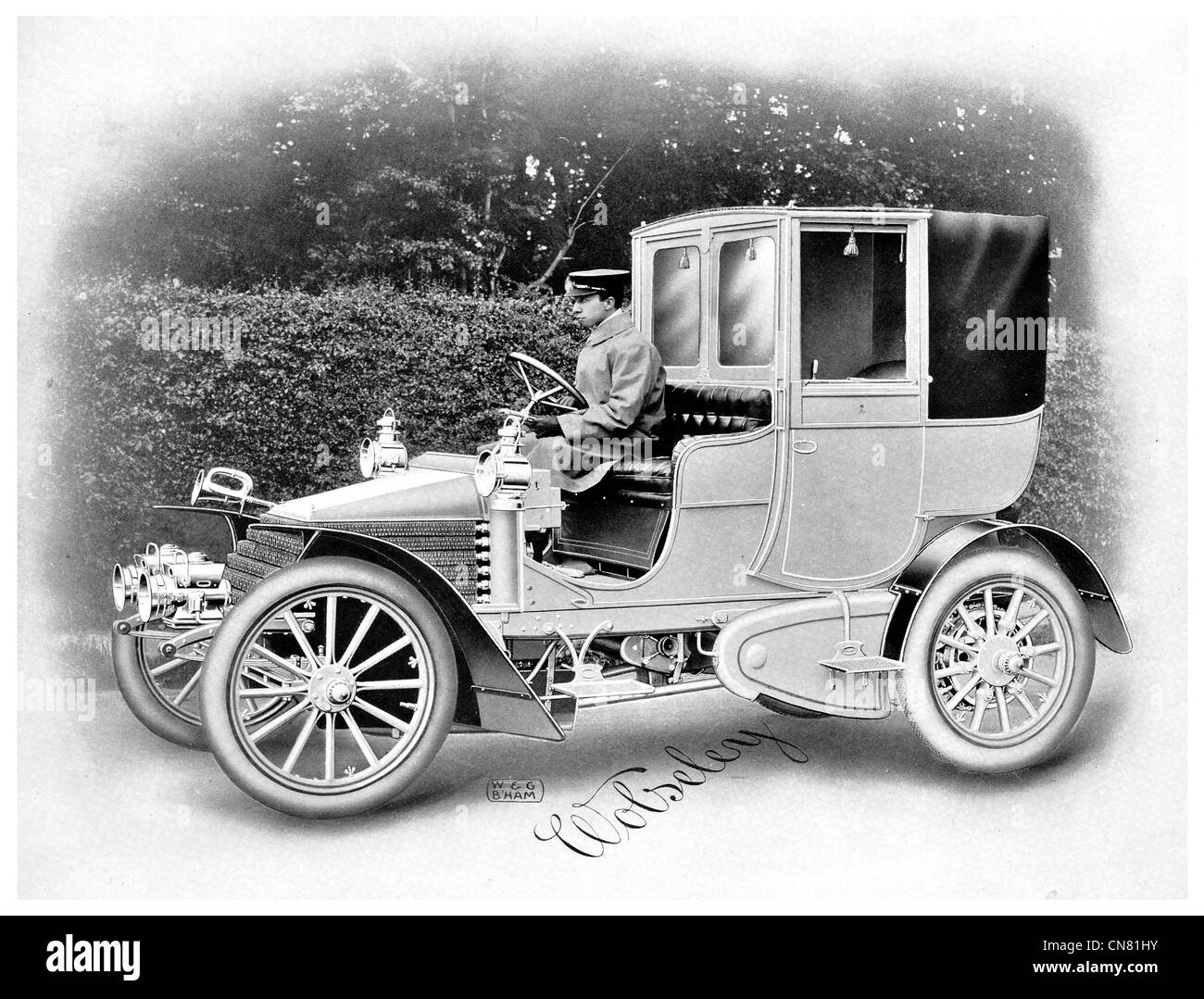 1900 Outil de Wolseley Motor Car Company et autocar Banque D'Images