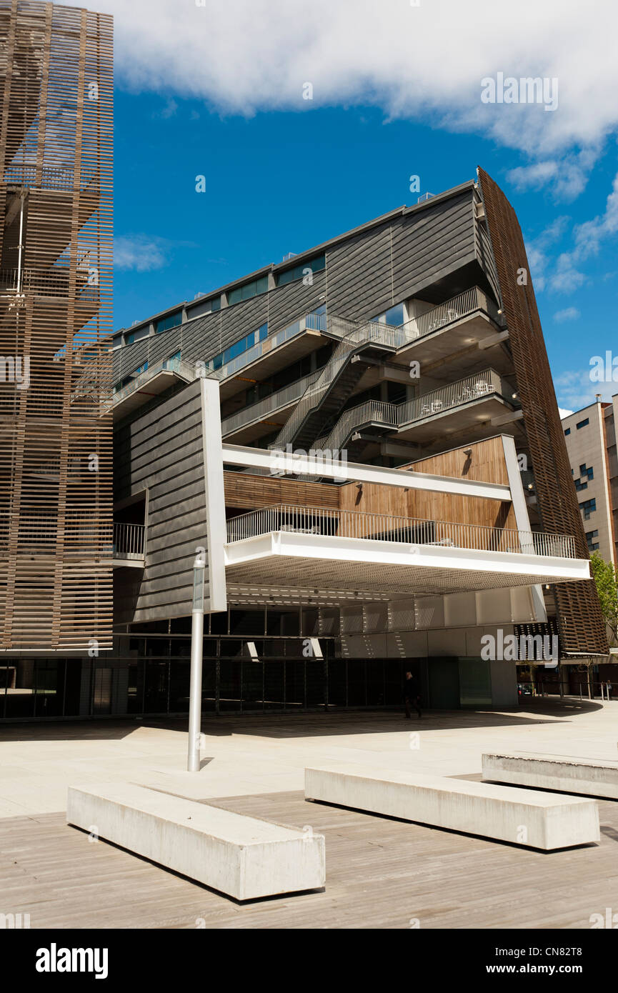 Le parc de recherche biomédicale, la Barceloneta, Barcelone, Espagne. Banque D'Images