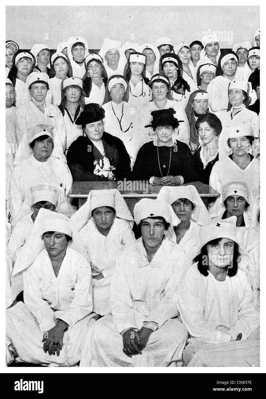 1917 American Red Cross Le siège de New York Banque D'Images