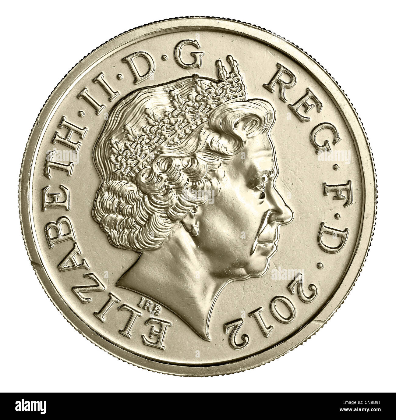 1 pound £ coin passage Banque D'Images