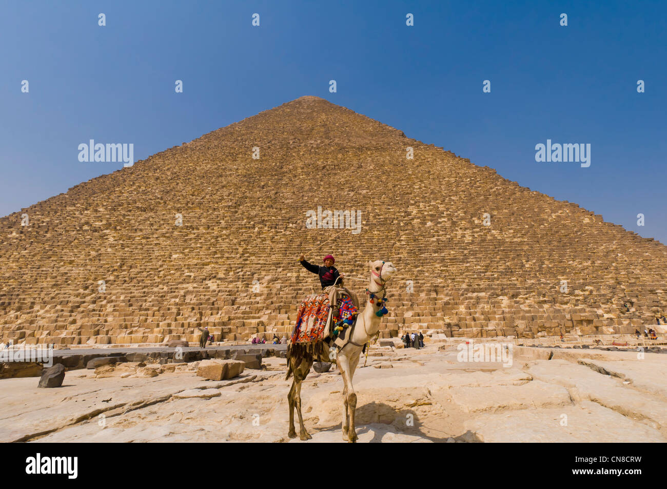 Pyramides de Gizeh Le Caire Banque D'Images