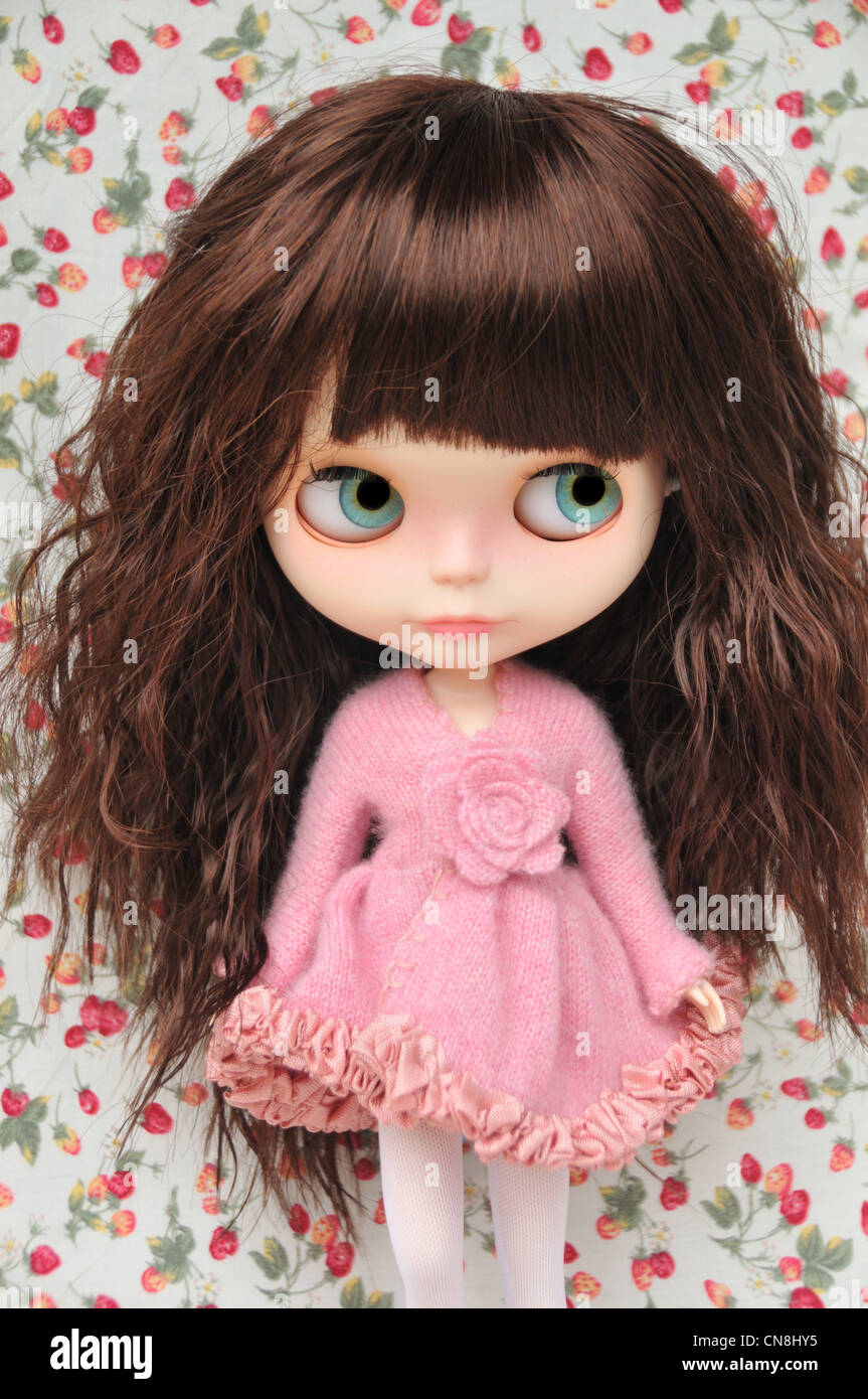 Custom made Blythe doll - poupée de base Rune de glace Neo Takara Banque D'Images