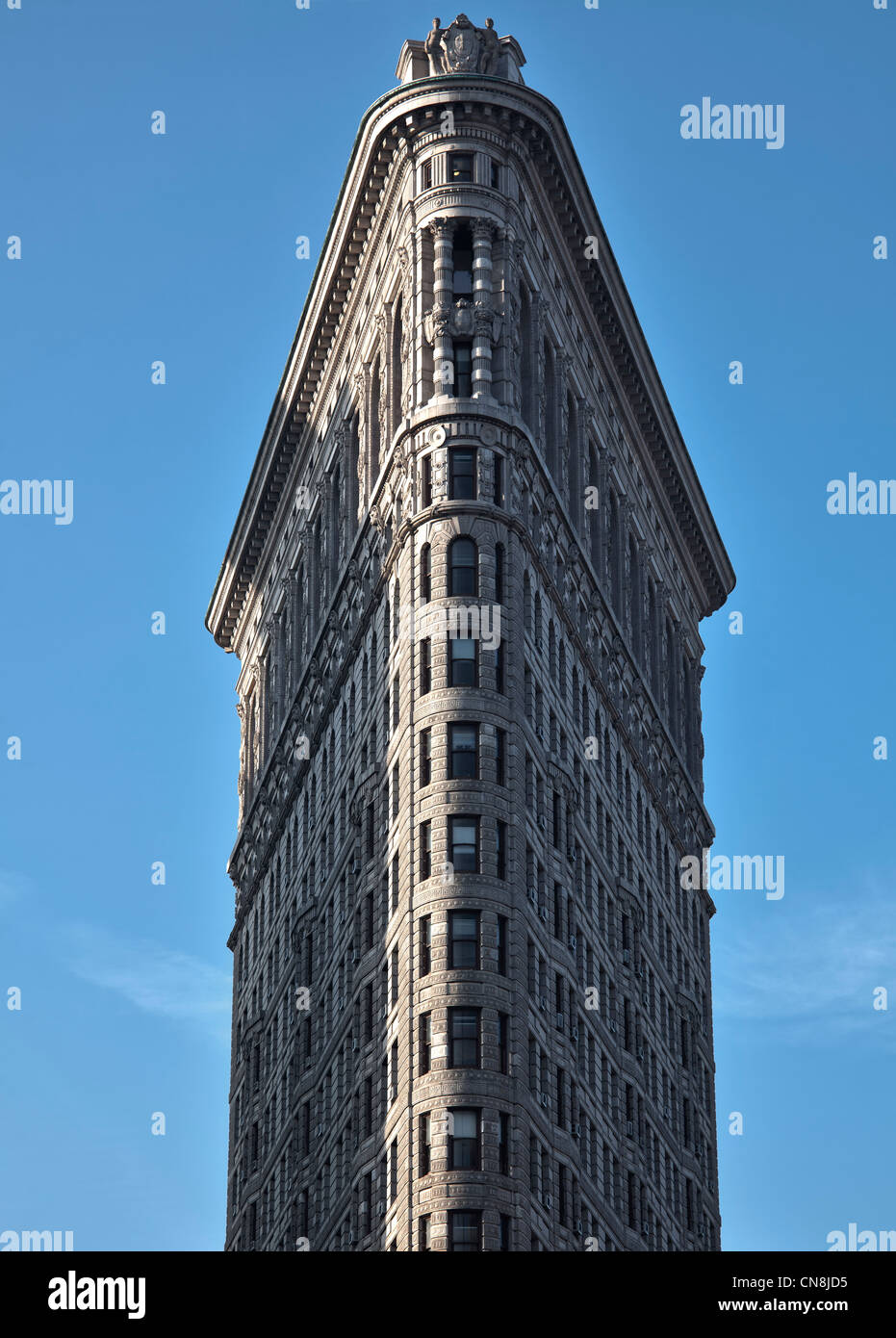 Détail de l'Flatiron building à la hauteur de la 23e rue à Manhattan, New York City Banque D'Images