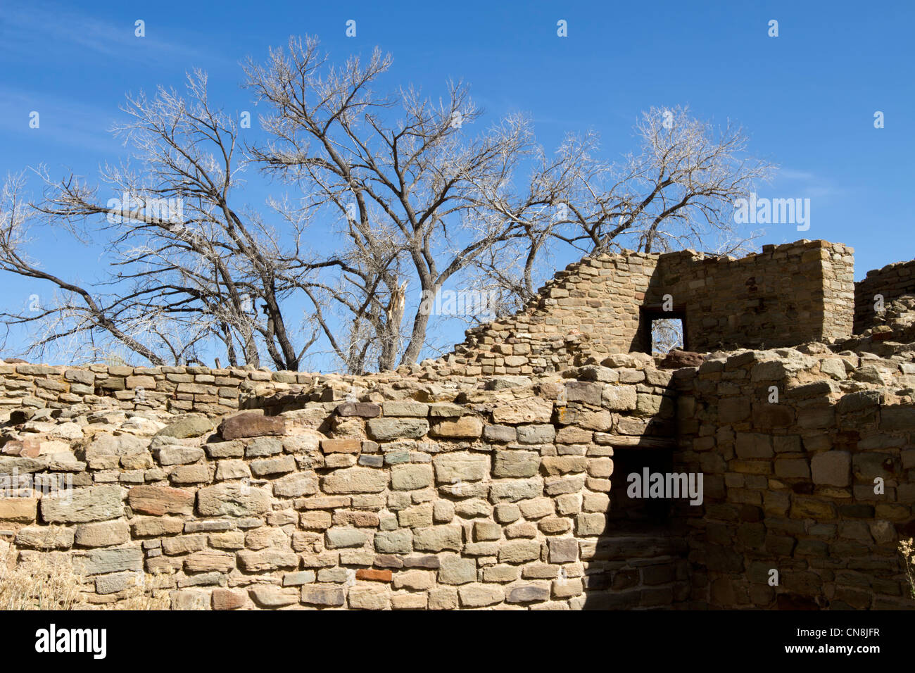 Aztec Ruins National Monument, Aztec, Nouveau Mexique. Banque D'Images