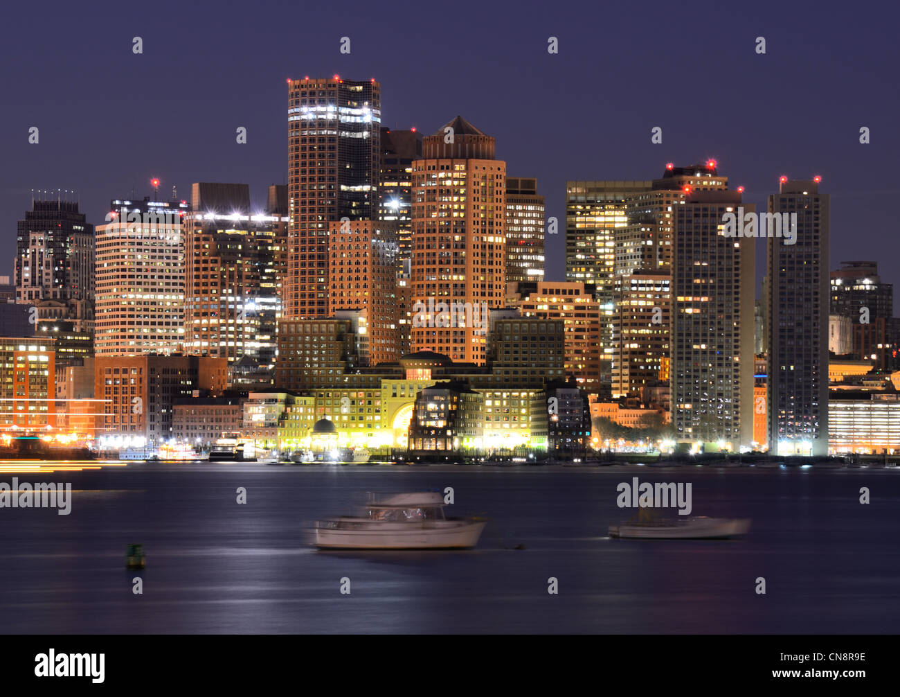 Boston, Massachusetts, USA Le centre-ville de la ville. Banque D'Images