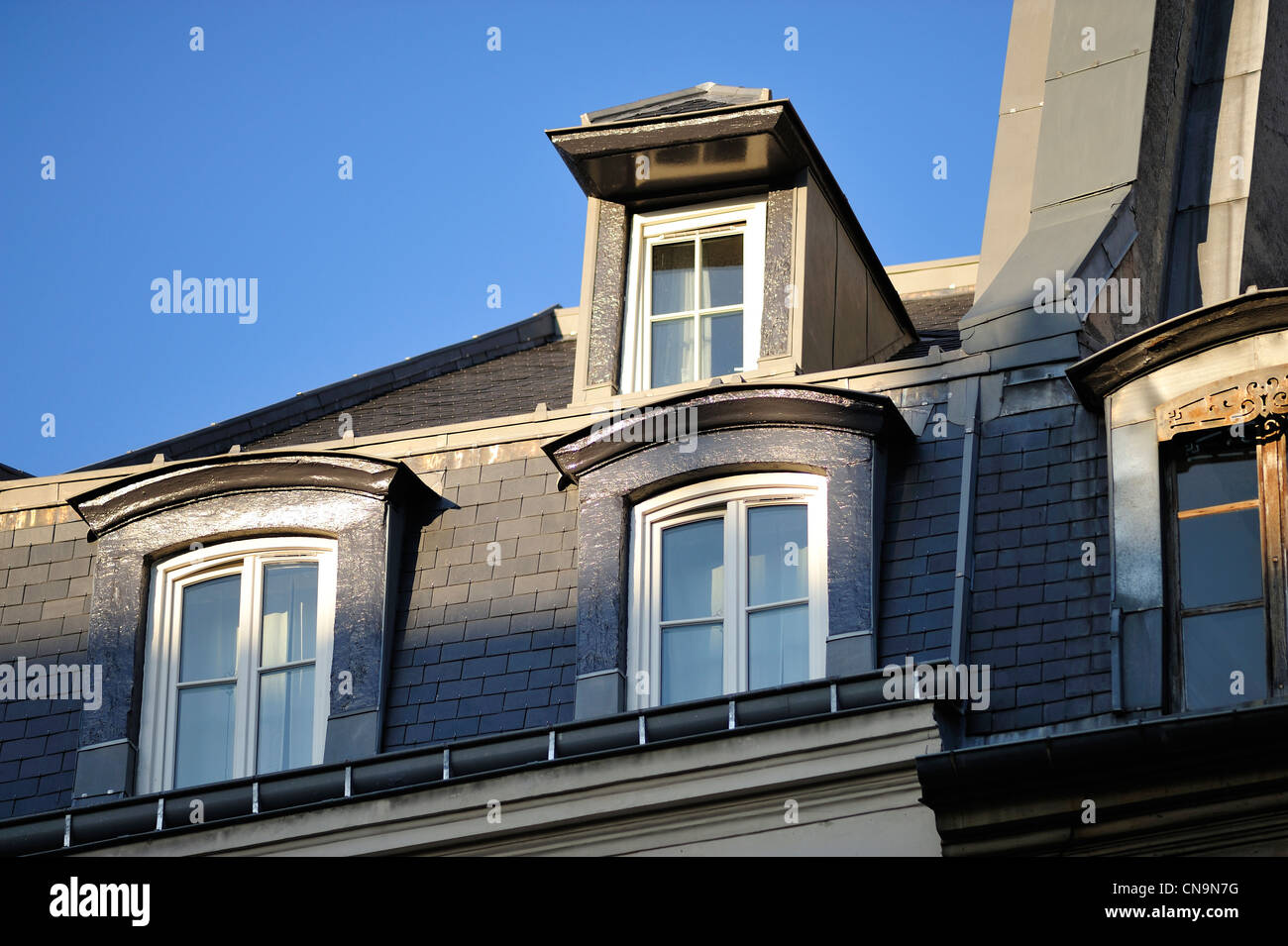France, Paris, St Germain, toit Banque D'Images