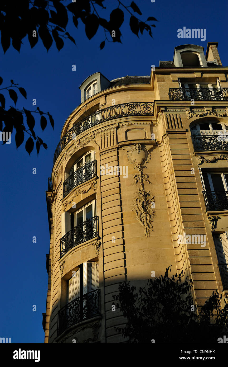 France, Paris, le quartier du Marais, rue, immeuble Bretagne Banque D'Images