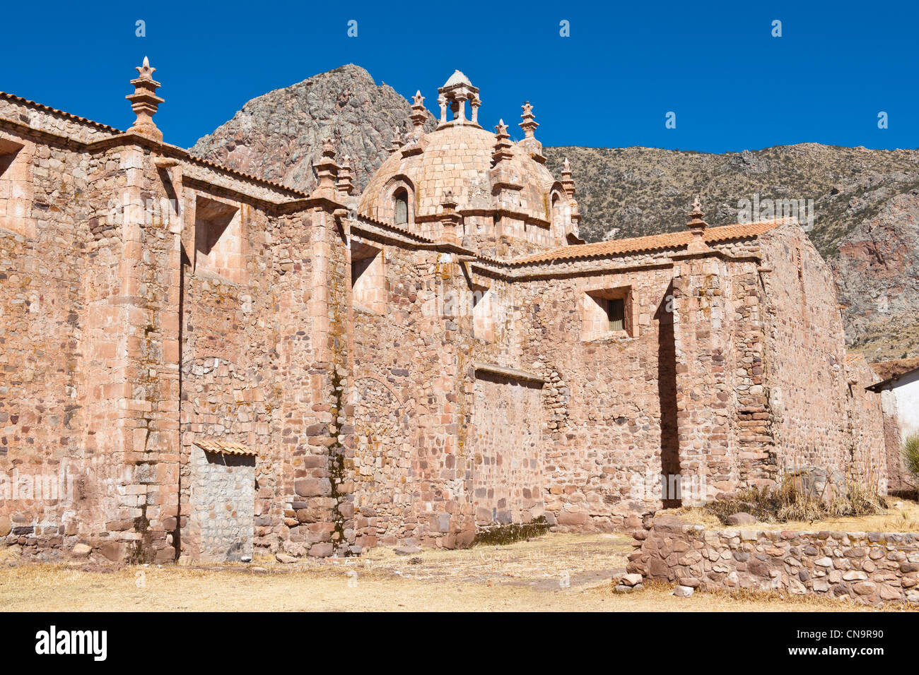 Le Pérou, Puno province, Pukara, la cathédrale Banque D'Images