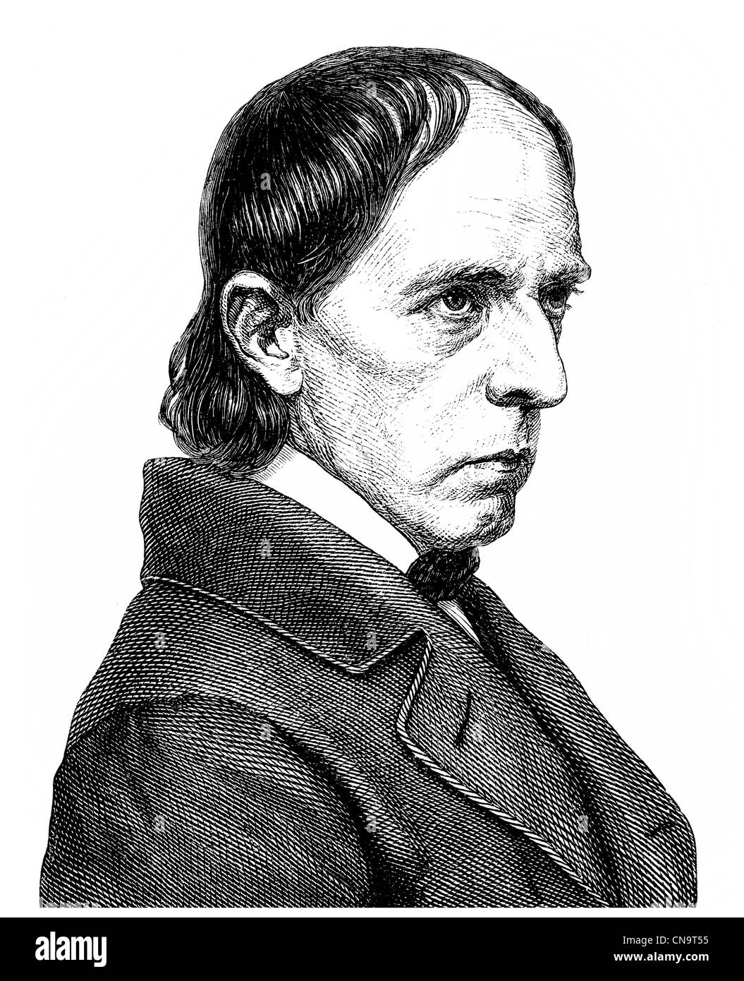 Dimensions historiques, Johann Friedrich Overbeck, 1789 - 1869, un peintre, dessinateur et illustrateur de l'Art Nazaréen Banque D'Images