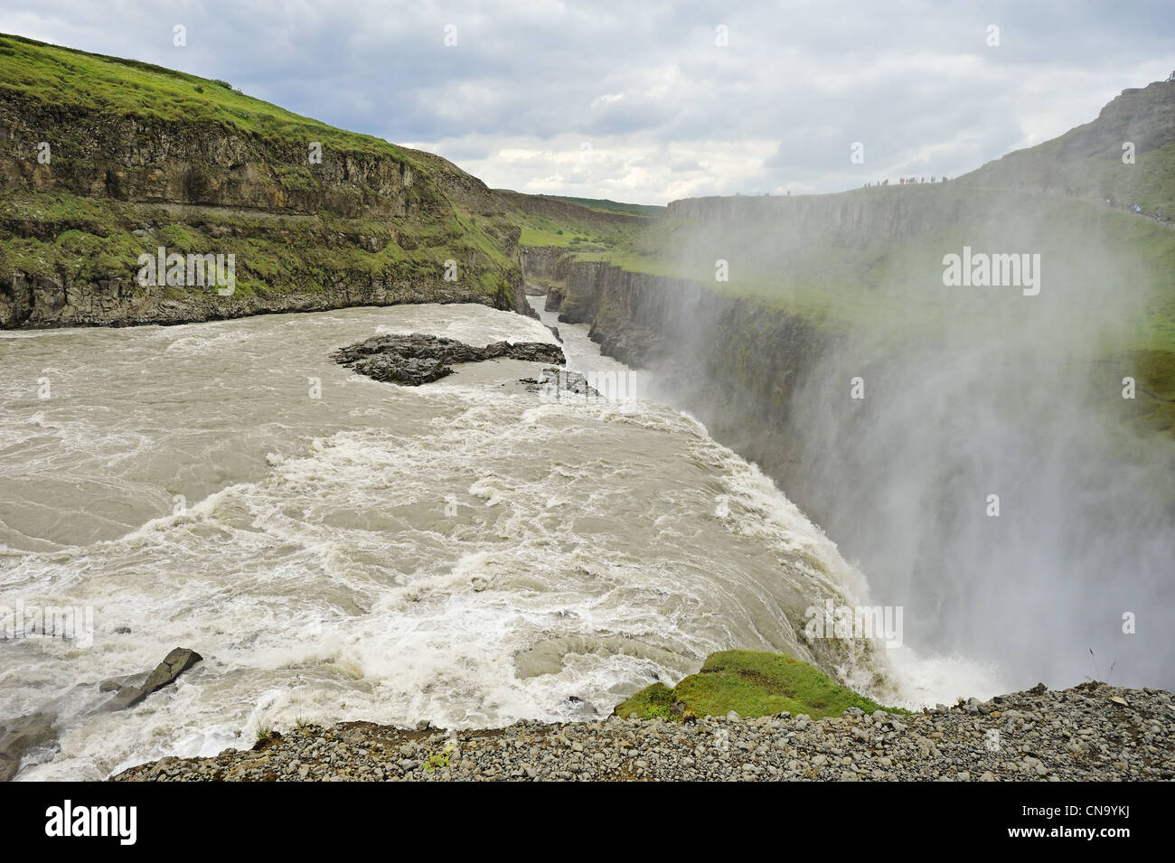 Célèbre cascade Gullfoss en Islande Banque D'Images